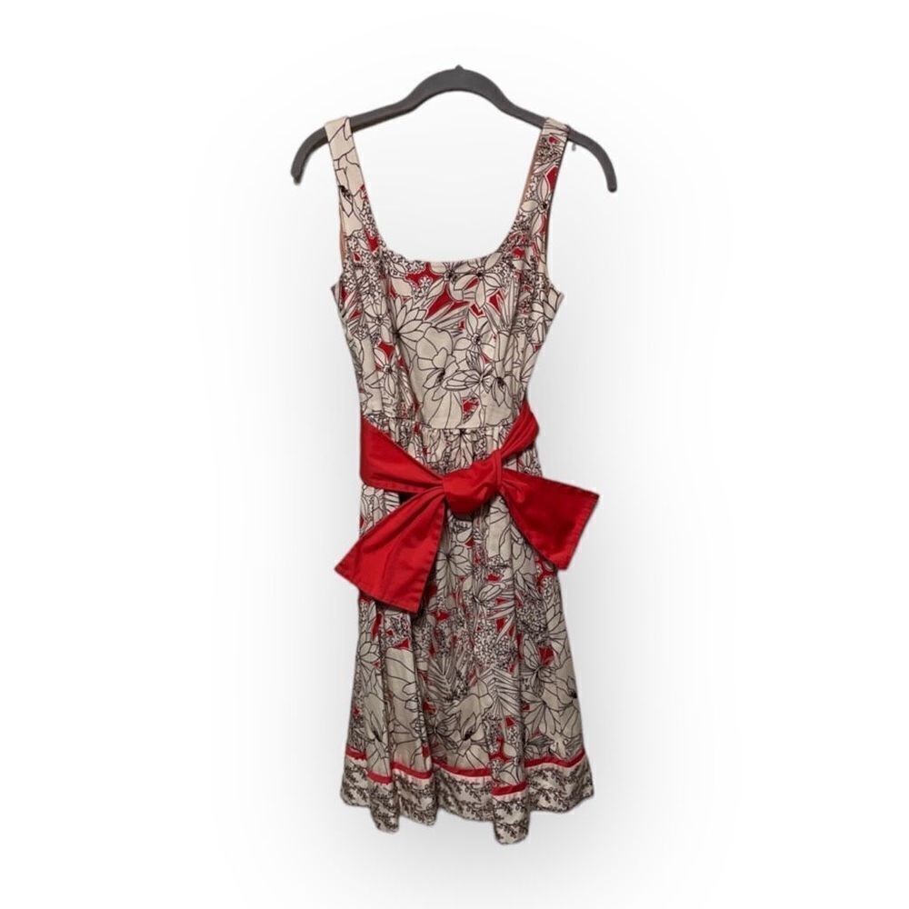 Nine West Floral Tank Fit and Flare Dress